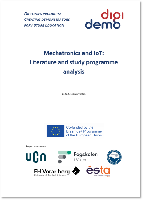 Title of DigiDemo deliverable 'Mechatronics and IoT: Literature and study programme analysis